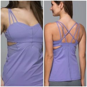 Lululemon Exquisite Tank II lullaby lavender size 4